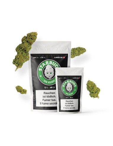 Starbuds OG Kush Greenhouse CBD 26% 2.5gr (Cannabis Légal)