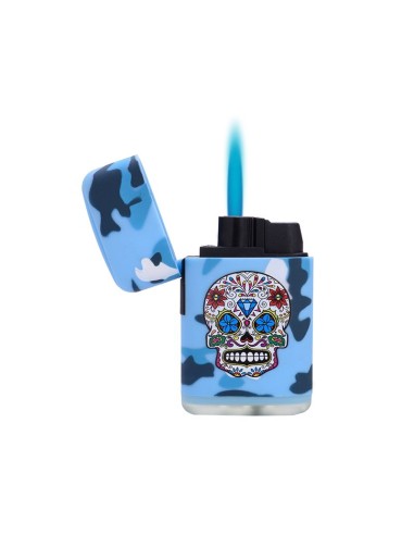 Briquet Torche Skull Leaf Eyes