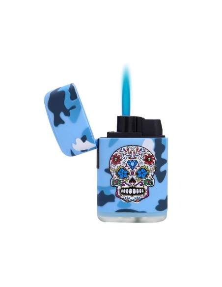 Briquet Torche Skull Leaf Eyes
