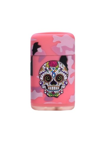 Torch Feuerzeug Mexican Skull Gelb