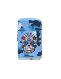 Torch Feuerzeug Mexican Skull Pink