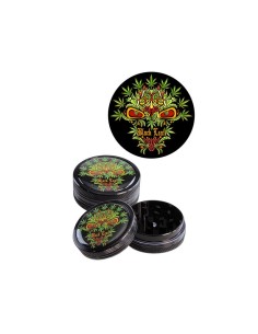 Grinder Leaf Skull 2 Parties Noir