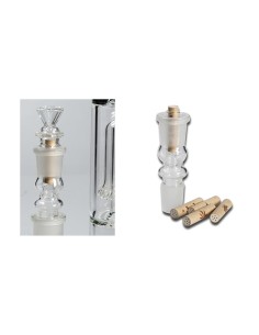 Adaptateur en Verre avec Filtre Charbon 18mm