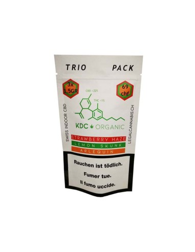 KDC Organics Trio Pack CBD 22% 3 x 3.5gr