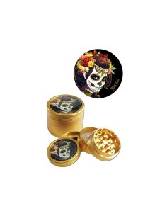 Grinder Mexican Skull 4 Parties Bronze