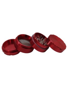 Grinder Grip Métal 4 Parties 40mm Rouge