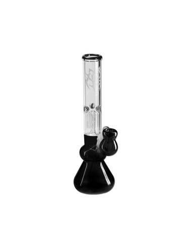 Percolator Bong Black Leaf schwarz
