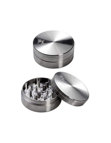 Grinder Black Leaf Silber 50mm