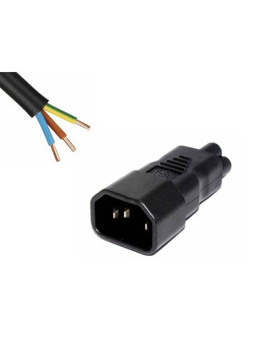 Fiche IEC Mâle avec Câble 4m