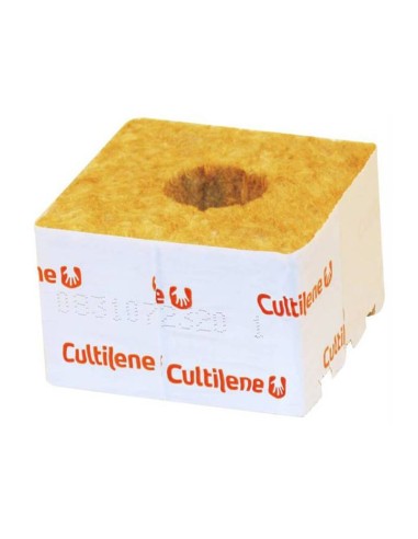 Cube laine de roche Cutilene 10 x 10 x 6,5 trou 40/35                 