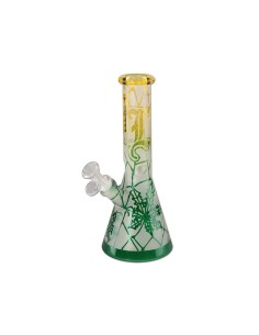 Ice Bong Black Leaf Sandblast Vert 25cm