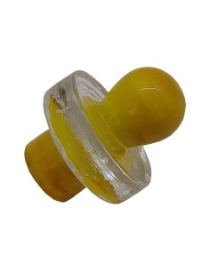 Glas Carb Cap Meepler  Gelb