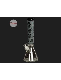 Bong Amsterdam Black Skull Beaker 37cm