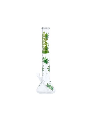 Bong en verre Jhari Green Plant 45cm