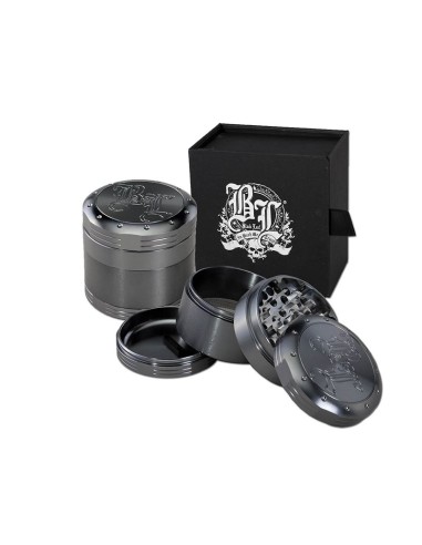 Grinder Black Leaf 4-teilig Deep Engraving 53mm