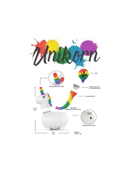 Bong Piecemaker Unicorn Silicone 