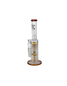 Bong Black Leaf Percolateur 8 Bras Ambre 35.5cm