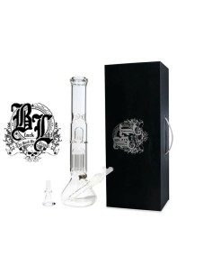 Ice Bong Black Leaf Percolator im Kästchen