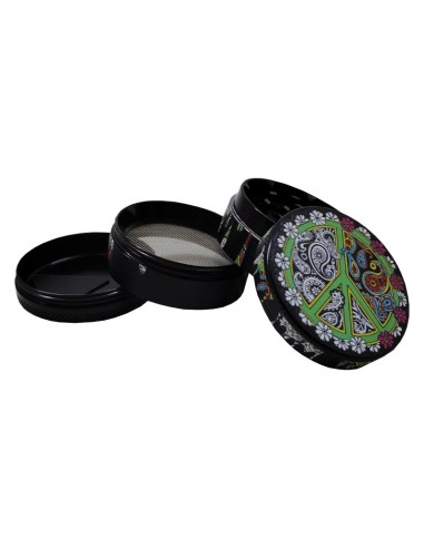 Grinder 4 Parties Champ High Peace and Love Vert 50mm
