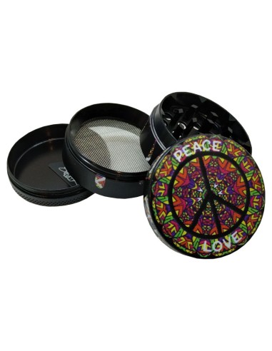 Grinder 4 Parties Champ High Peace and Love Noir 50mm