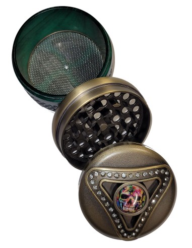 Grinder 4 Parties Métal Copper Green 63mm