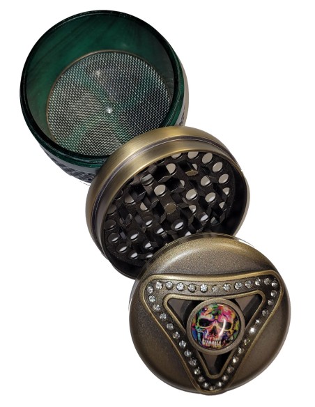Grinder 4 Parties Métal Copper Green 63mm