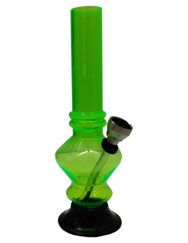 Mini Bong Plastique Vert 17cm