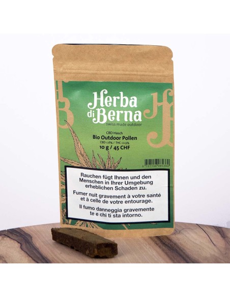 Herba di Berna CBD Hash BIO Outdoor Pollen 3g Herba di Berna CBD Hash BIO Outdoor Pollen 3g