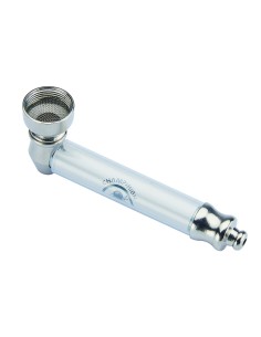 Metall - Kunststoff Pfeife Champ High Weiss 8.5cm