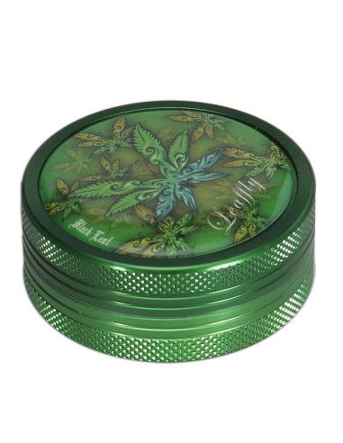 Grinder Black Leaf Leaffly 2-teilig Grün