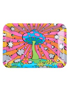 Metall Mischbrett Psychedelic 18x14cm