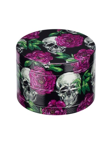 Grinder 4 Parties CH Skull and Roses Violet 50mm