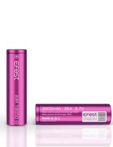 Akku 3000mAh Efest IMR 18650 35A