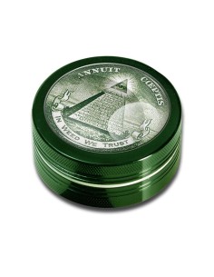 Grinder Black Leaf "In Weed we Trust" 2 Teile