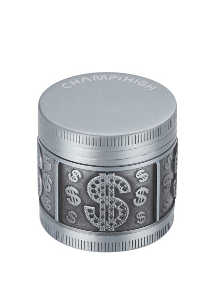 Grinder 4 Parties CH Skull and Dollar Silver 40mm Grinder 4 Parties CH Skull and Dollar Silver 40mm