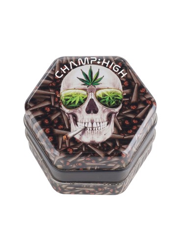 Grinder 4-teilig CH Hexagonal Skull 68mm