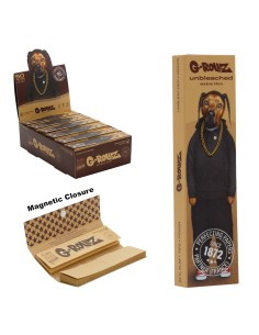 G Rollz Pets Rap Unbleached + Filtres King Size