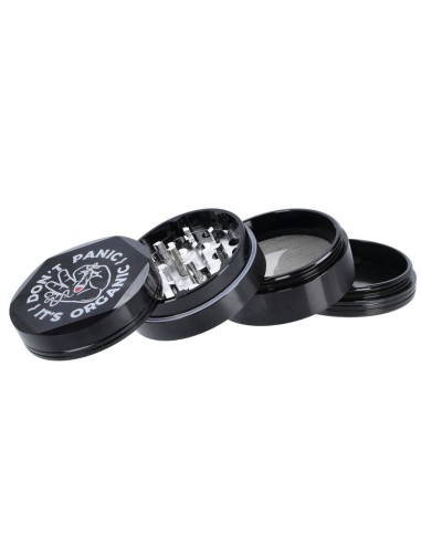 Grinder 4-teilig Don't Panic Schwarz 55mm