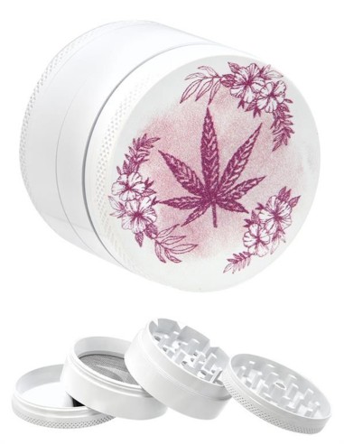 Grinder 4 Parties Pink Flower Power 55mm