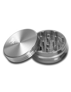 Grinder Black Leaf grau 40mm