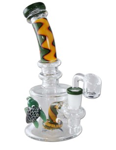 Bong Black Leaf Percolateur Tortue 18.5cm
