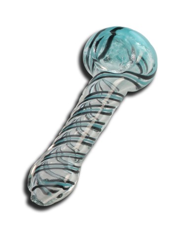 Glaspfeife Spoon Hellblau 11cm