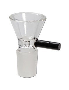 Mini Glaskopf mit Henkel Schwarz 18mm