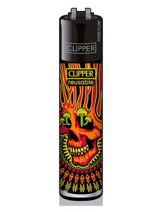 Clipper Trippy Skulls Orange