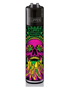 Clipper Trippy Skulls Violet