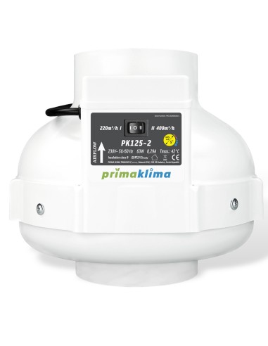 Extracteur Prima Klima 125mm 220-360m3/h