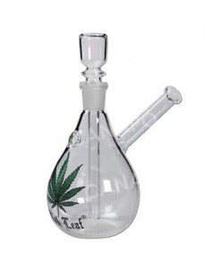 Mini Bong Droit Black Leaf Feuille