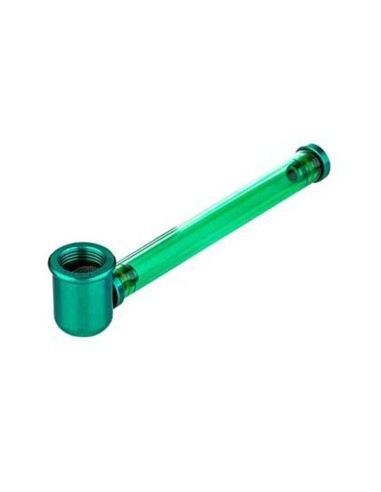 Pipe Métal/Verre Verte 8cm