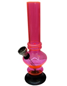 Mini Bong Plastique Rose 17cm