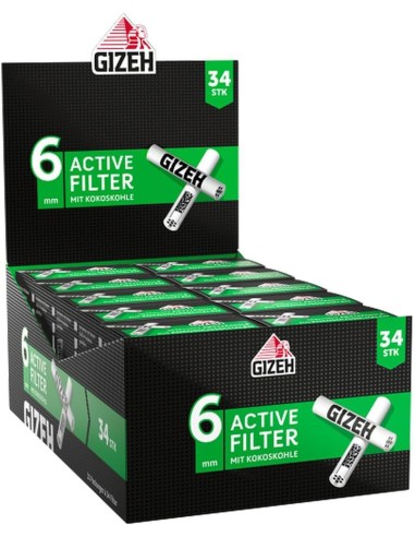 Gizeh Active Filter 6mm 10 x 34pces